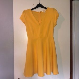 Plunge neck dress